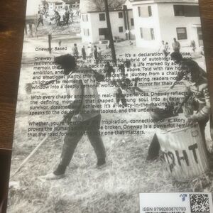 Oneway Book Cover with Black and White Design